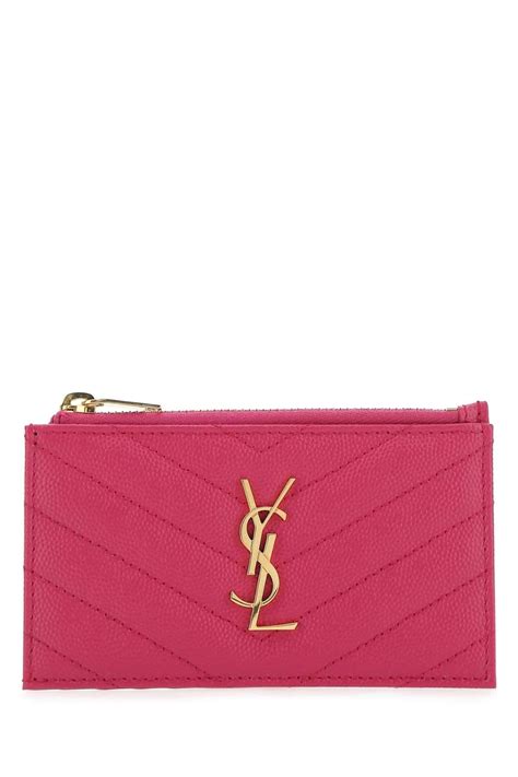 tresor yves saint laurent|Yves Saint Laurent Fuchsia Grained Leather 5 Fragments Zip .